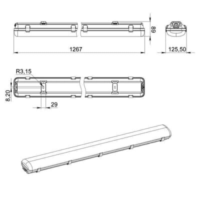   PROMLED  40 1250 3000  (,    40  3000 IP65)