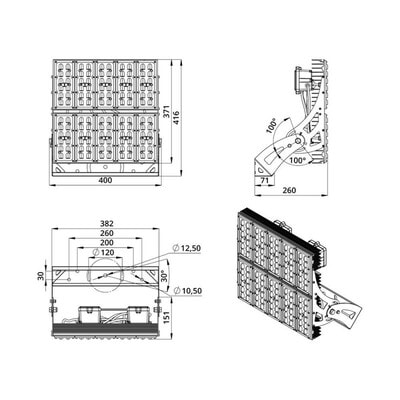   PROMLED  250 S CRI90 5700 100*30 (,  6)