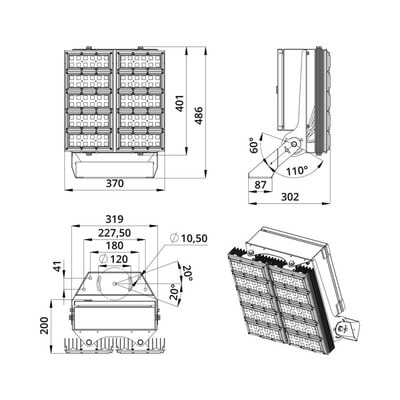   PROMLED  400 S Box 3000 12 (,  6)