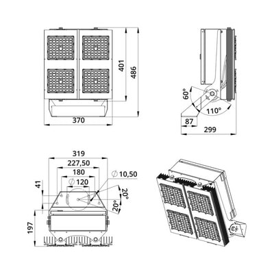   PROMLED  400 S Box 3000 135*55 (,  6)