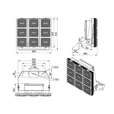   PROMLED  750 S Box 3000 155*70 (,  6)