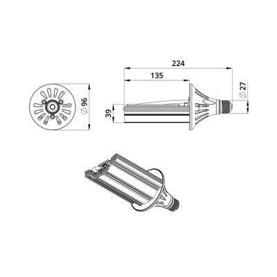   PROMLED 27- 10 COB 6500 (,  4)