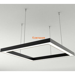   ARLIGHT SP-SQUARE-HANG-4970-S3000-340W Warm3000 (RAL9005, 120 deg, 230V) IP33